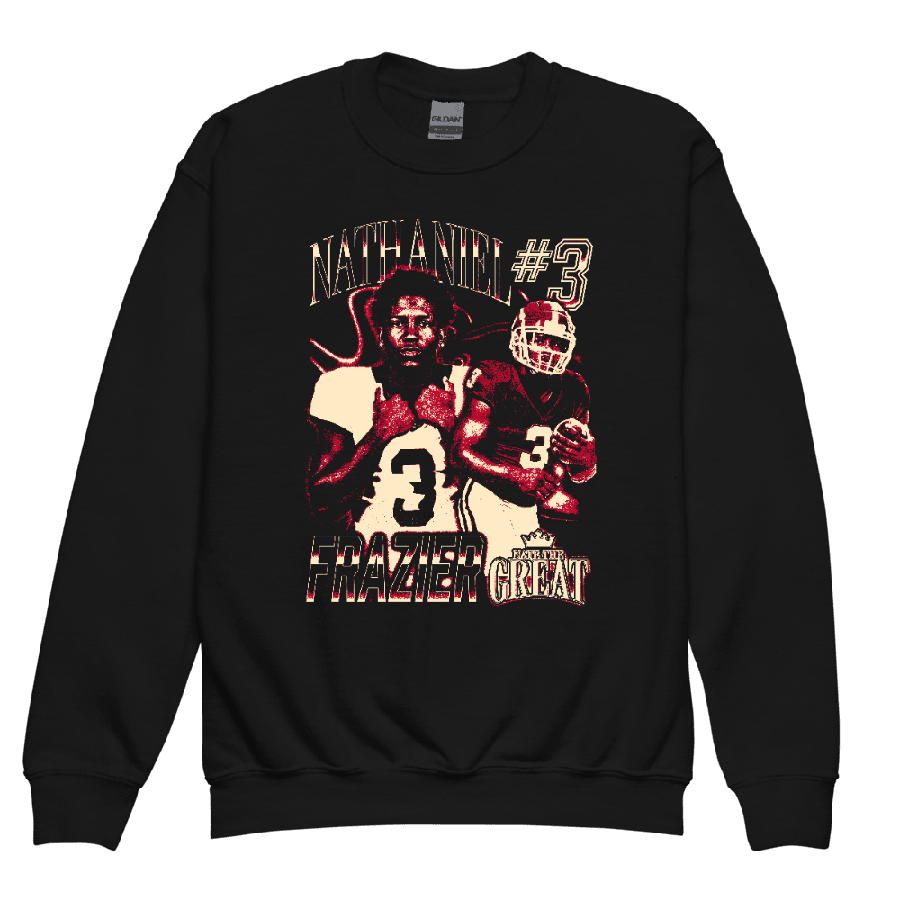 Nate Frazier Vintage Vintage Youth Sweatshirt Black