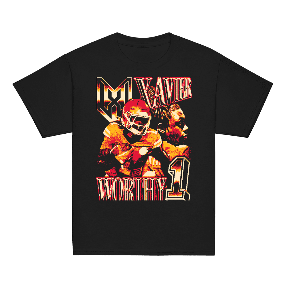 Xavier Worthy Vintage Youth T-shirt