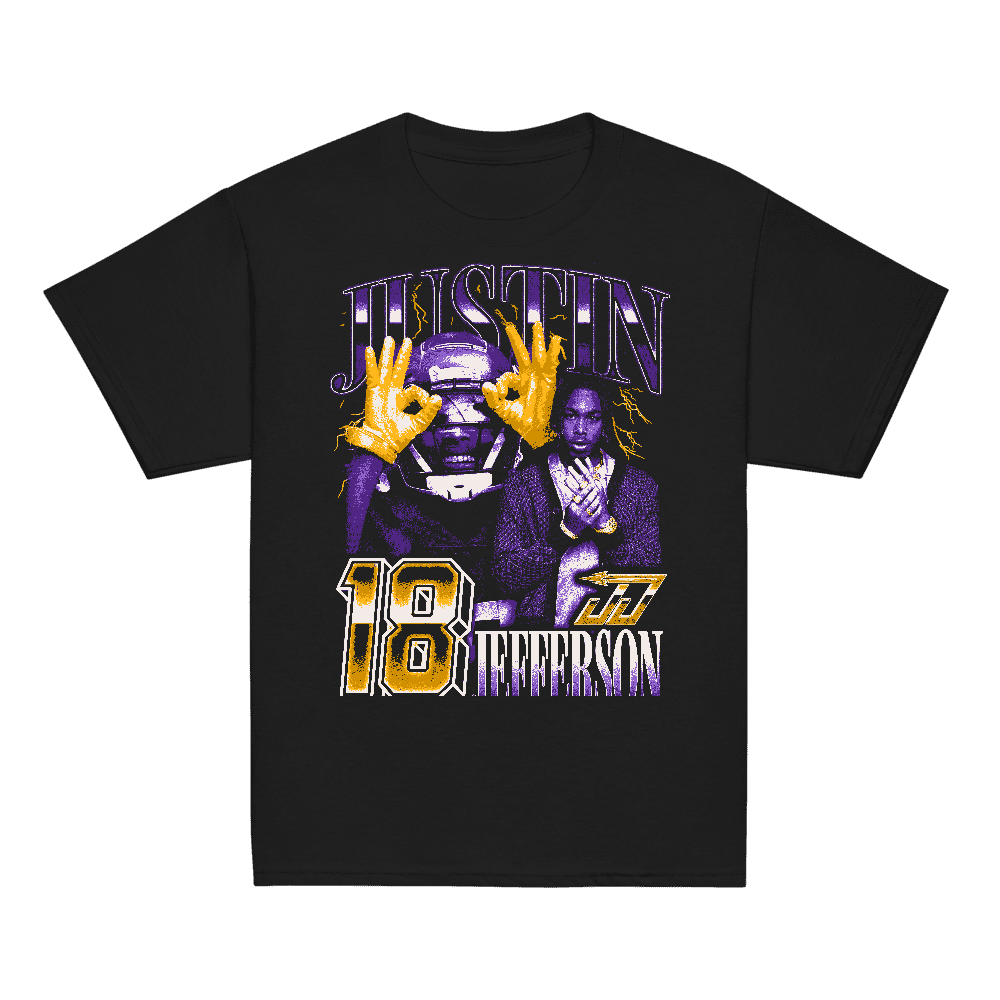 Justin Jefferson Vintage Youth T-shirt