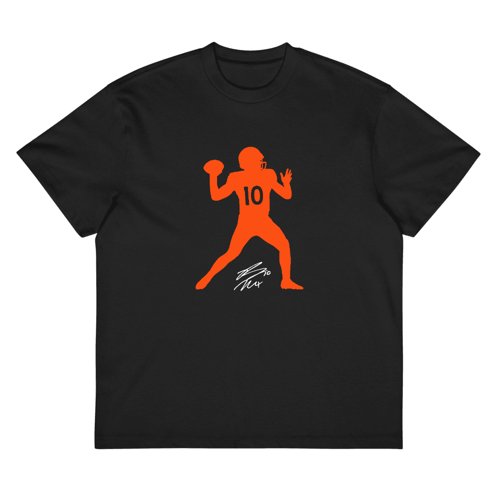 Bo Nix Silhouette Boxy T-shirt Black