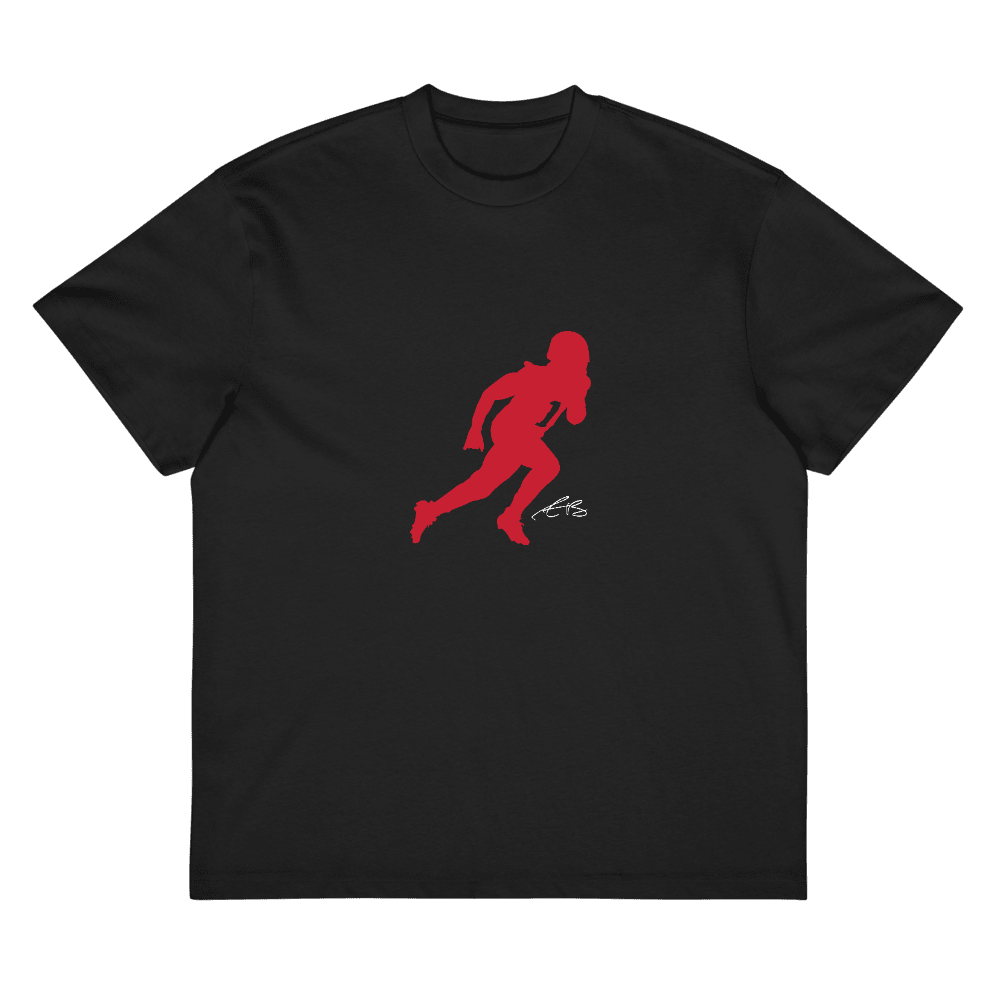 AJ Brown Silhouette Boxy T-shirt Black