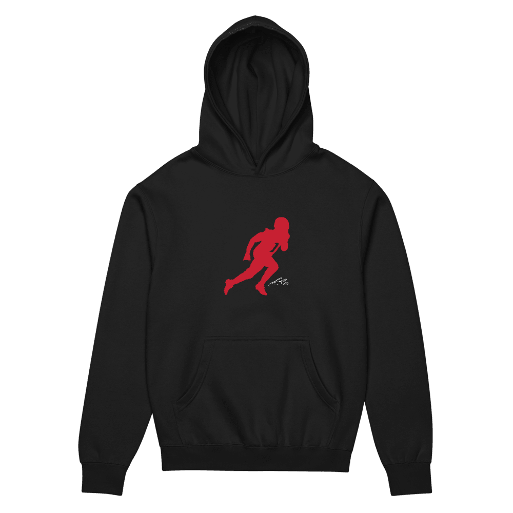 AJ Brown Silhouette Boxy Hoodie Black