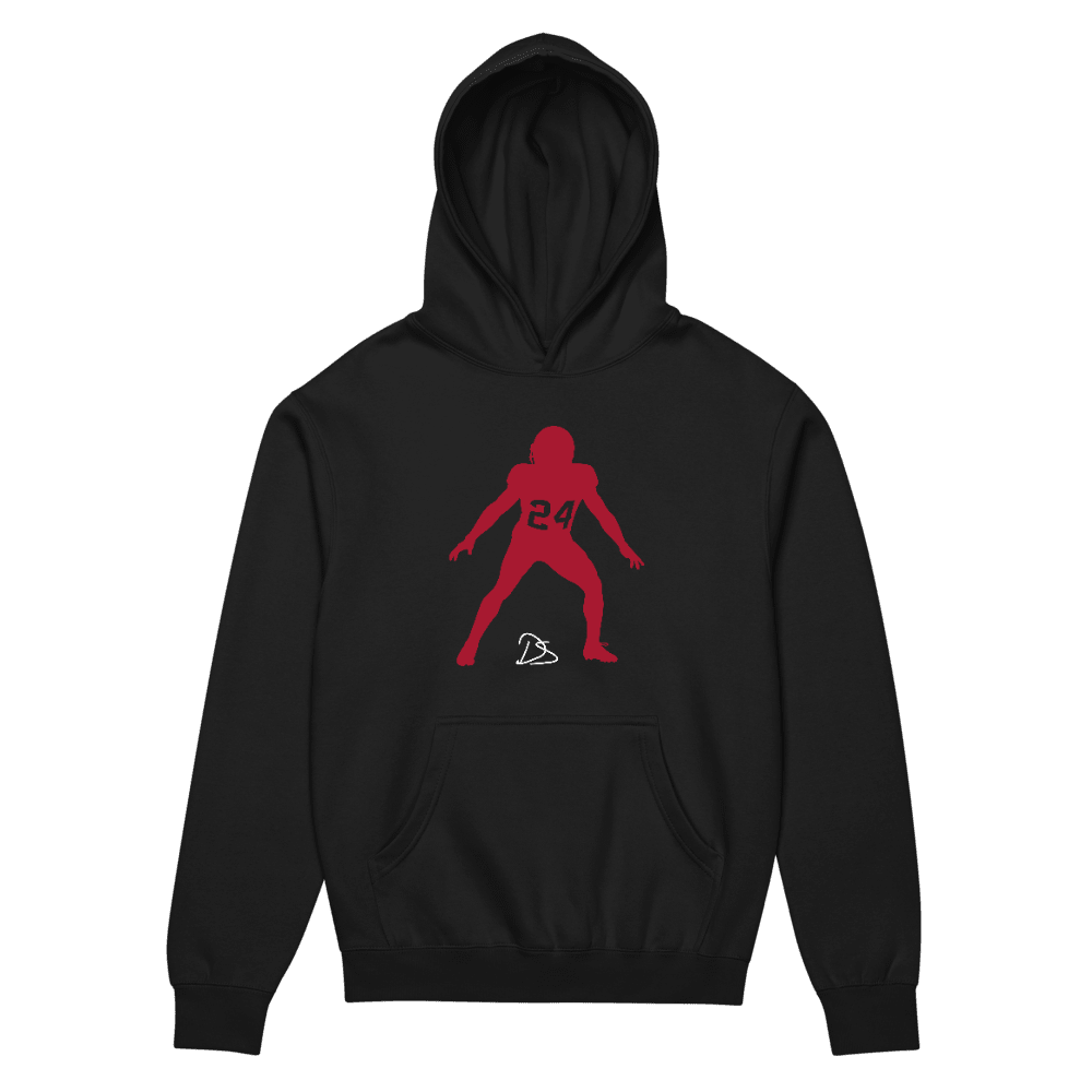 Derek Stingley Jr. Silhouette Boxy Hoodie Black