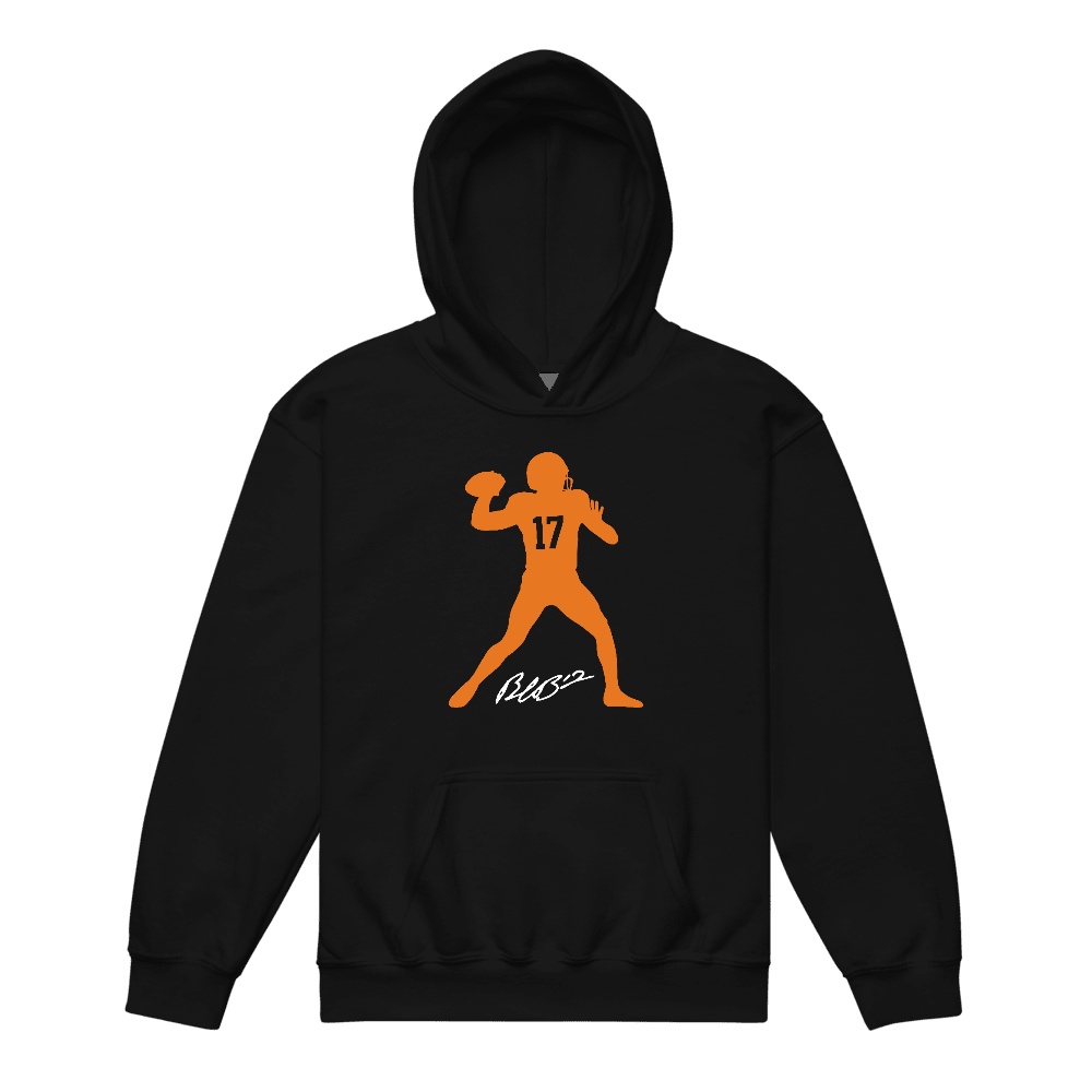 Byrum Brown Silhouette Youth Hoodie Black