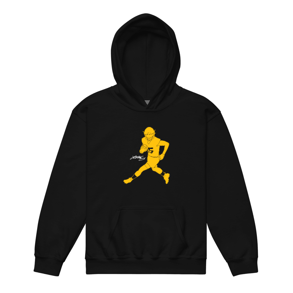 Ladd McConkey Silhouette Youth Hoodie Black