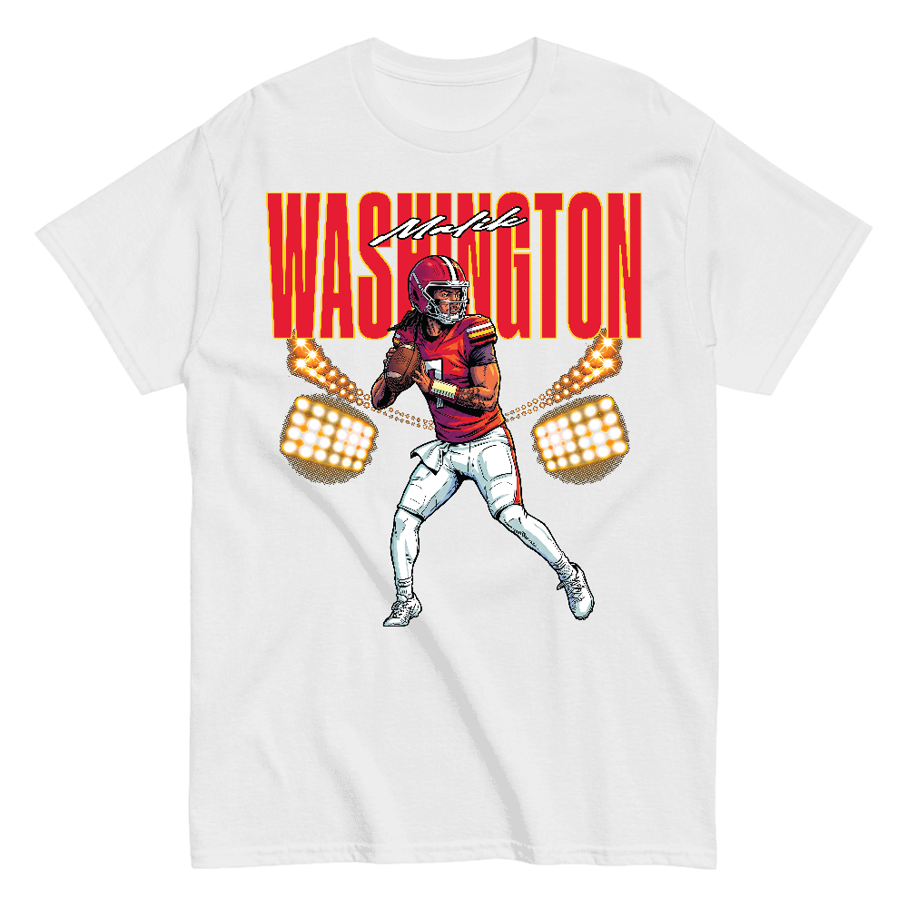 Malik Washington Illustration T-shirt White