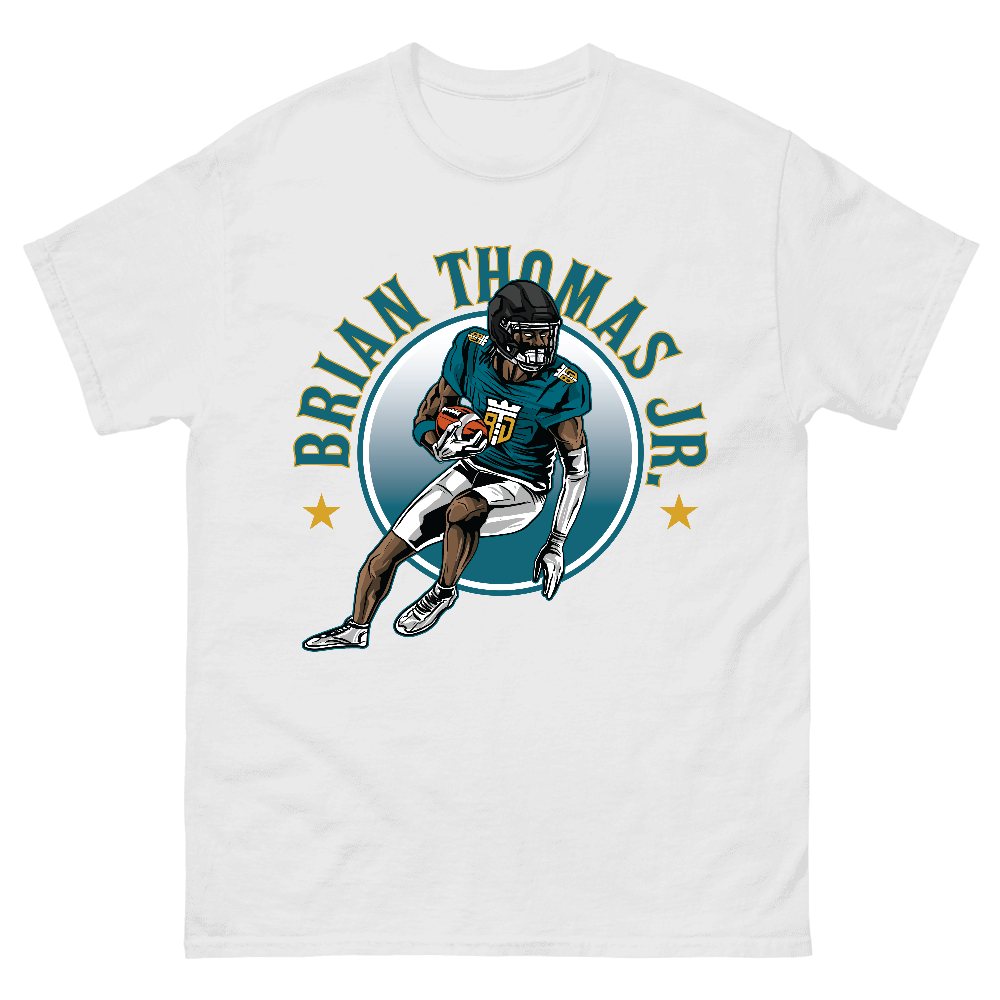 Brian Thomas Jr. Illustration T-shirt White