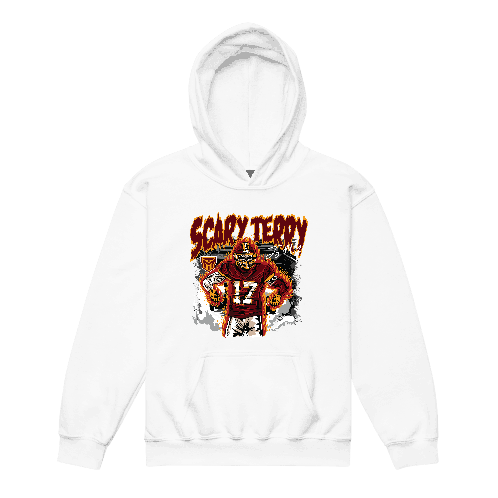 Terry McLaurin Illustration Youth Hoodie White