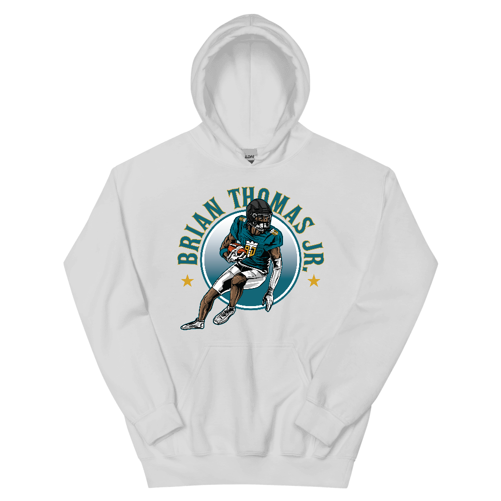 Brian Thomas Jr. Illustration Hoodie White