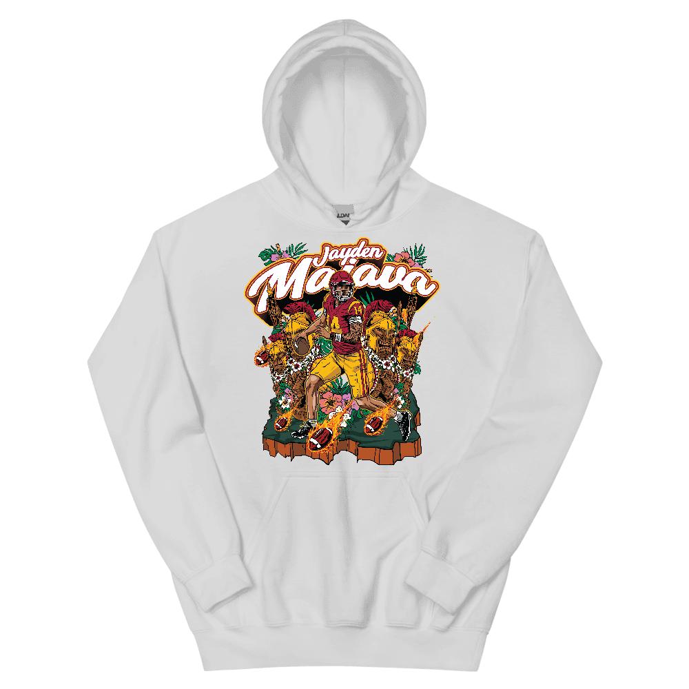 Jayden Maiava Illustration Hoodie White