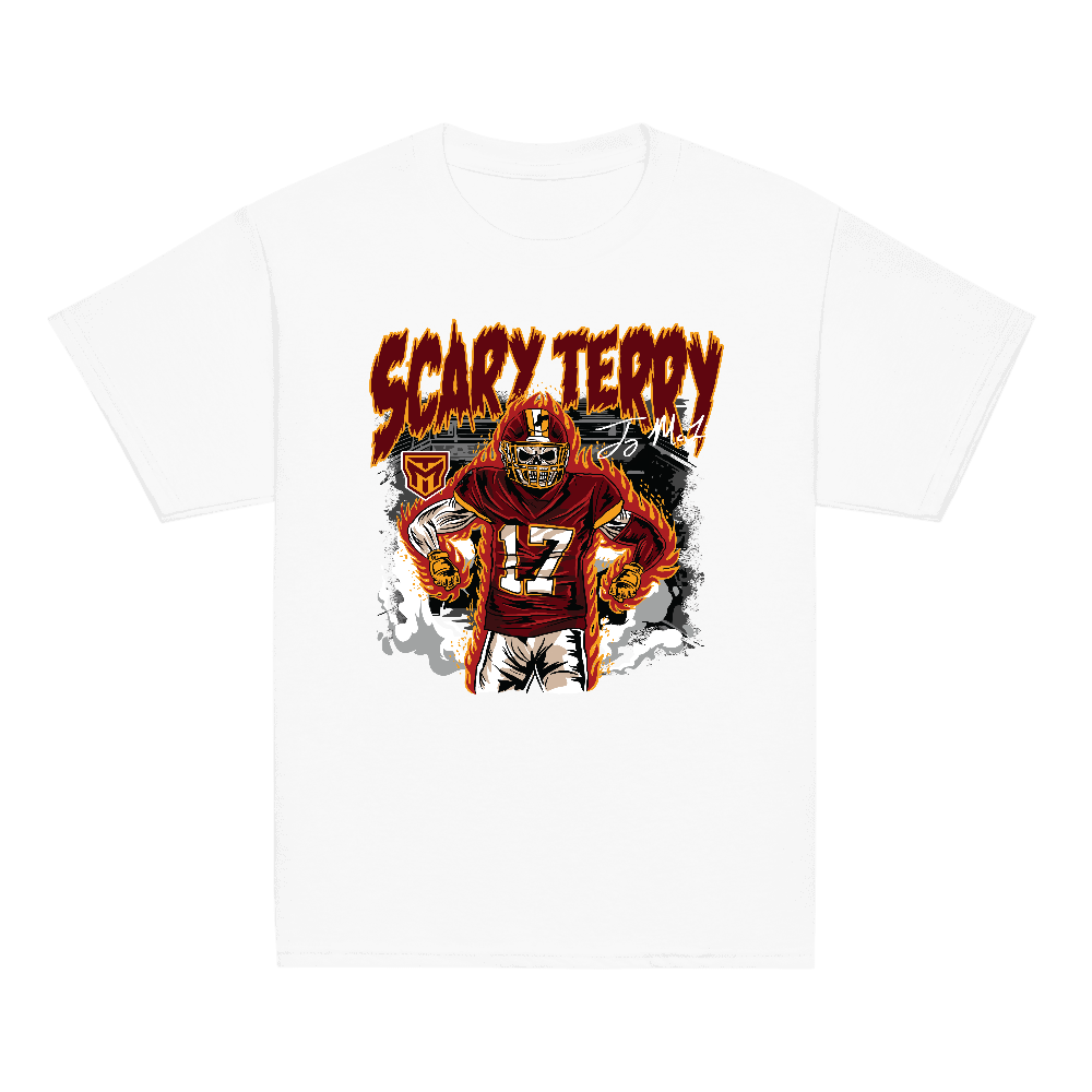 Terry McLaurin Illustration Youth T-shirt White
