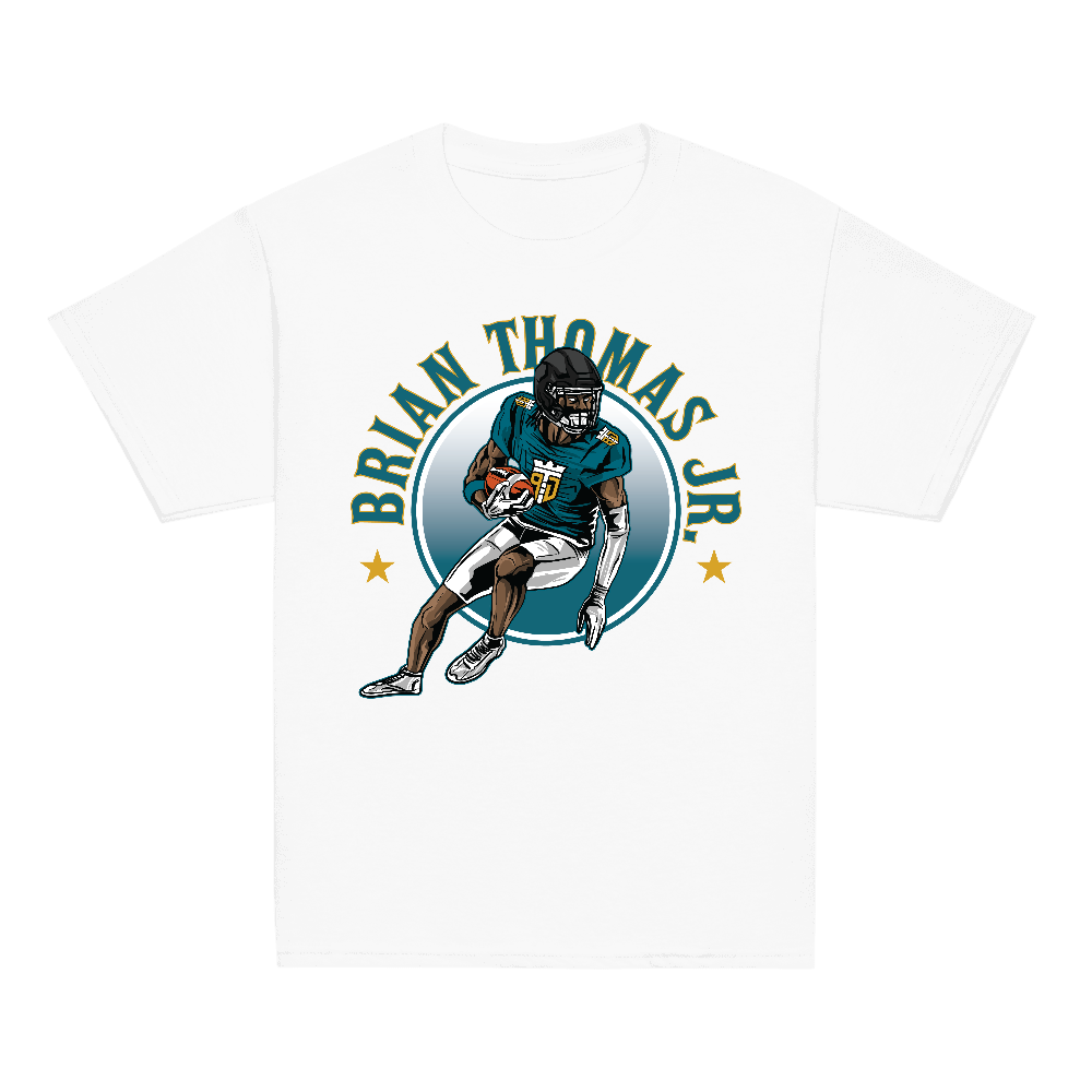 Brian Thomas Jr. Illustration Youth T-shirt White