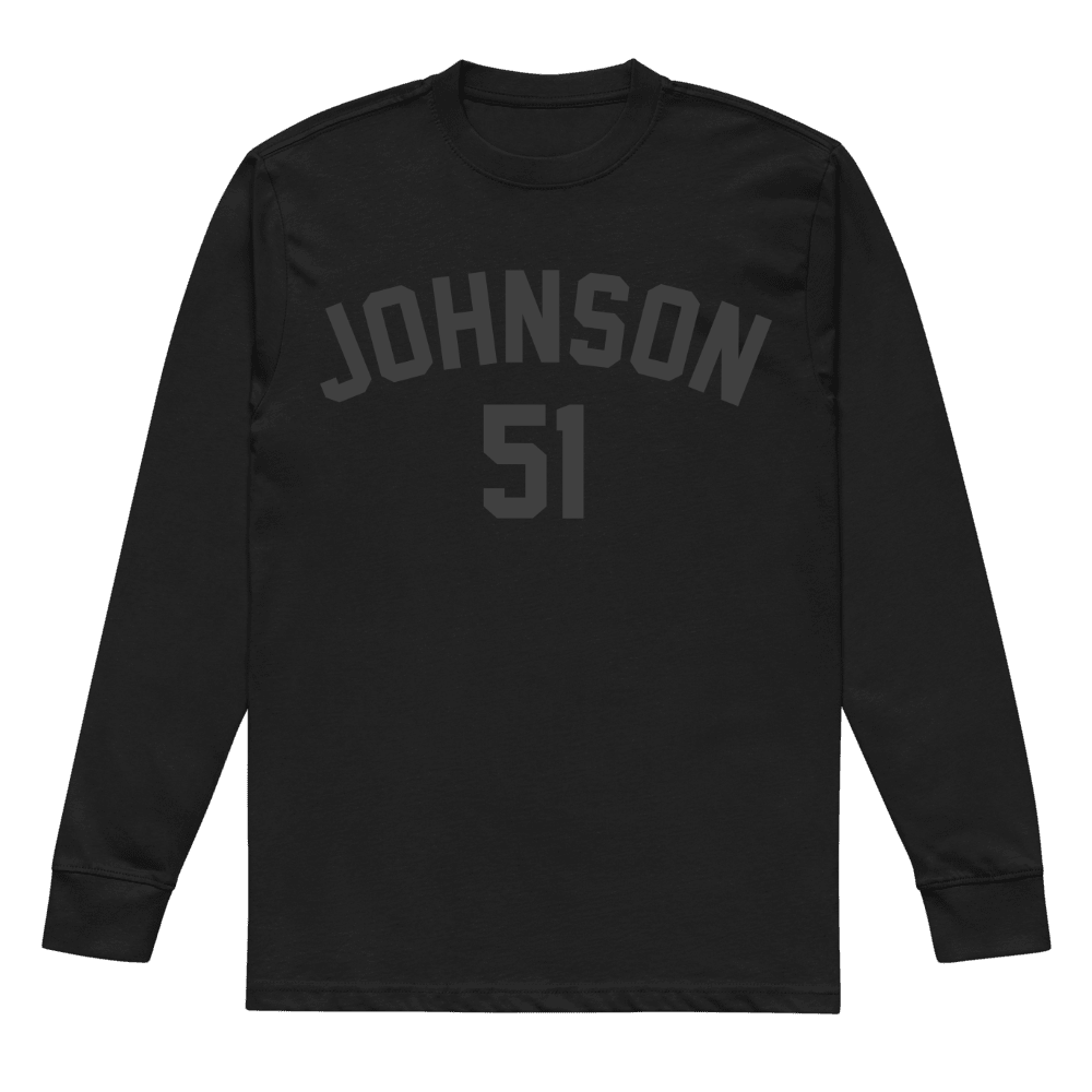 Bo Nix Johnson 51 Heavyweight Long Sleeve Black