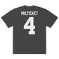 Jalen Milroe "Milticket" Oversized T-shirt Faded Black