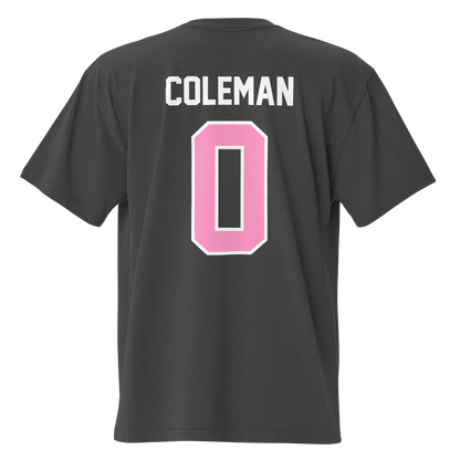 Keon Coleman "Breast Cancer Awareness Jersey" Oversized T-Shirt