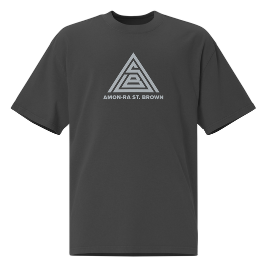 Amon-Ra St. Brown "Official Logo" Oversized T-shirt Faded Black
