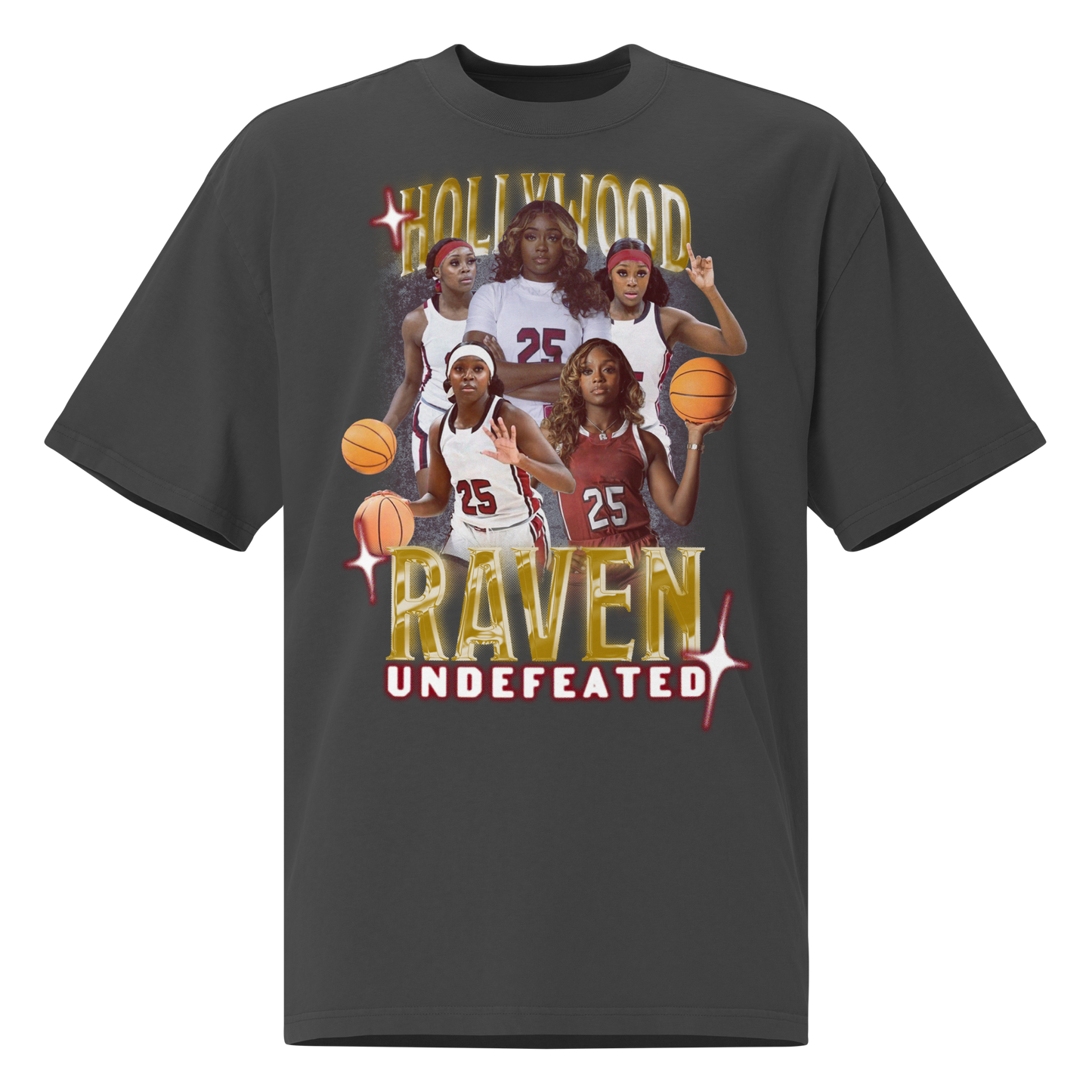 Raven Johnson "Ravenge Tour" Oversized Shirt Faded Black