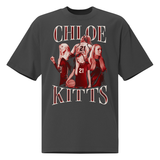 Chloe Kitts "Collage"  Oversized Shirt Faded Black