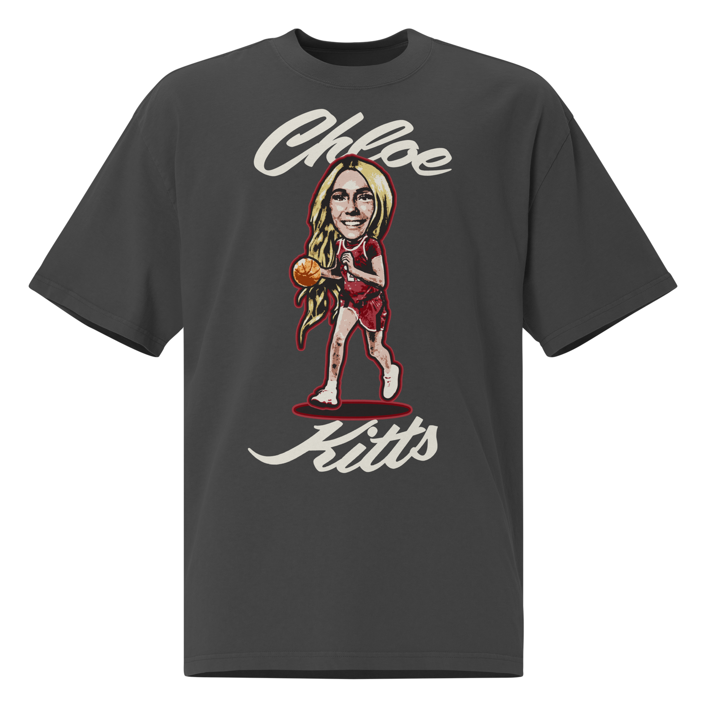 Chloe Kitts "Illustration" Oversized Shirt Faded Black