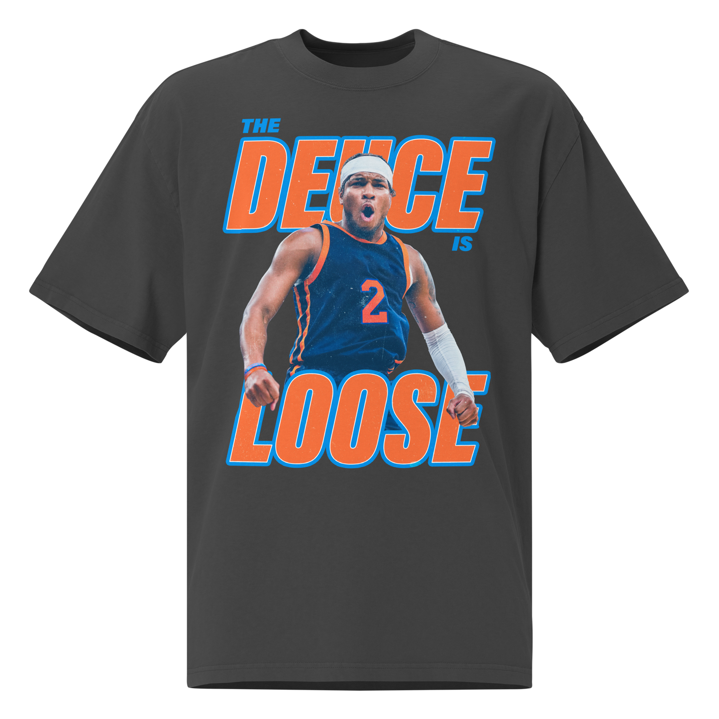 Miles McBride "Deuce" Oversized Faded Shirt