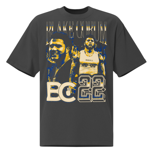 Blake Corum “Vintage” Oversized T-shirt Faded Black