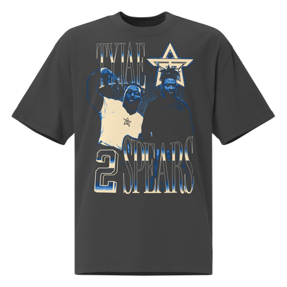 Tyjae Spears “Vintage” Oversized T-shirt Faded Black
