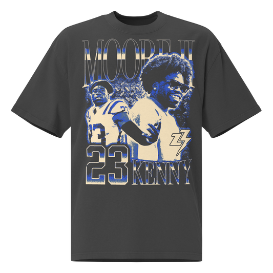 Kenny Moore II “Vintage” Oversized T-shirt Faded Black