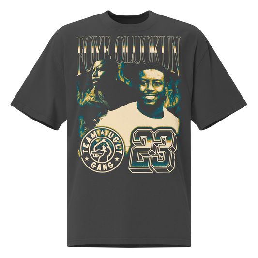 Team Ugly Gang “Vintage” Oversized T-shirt Faded Black
