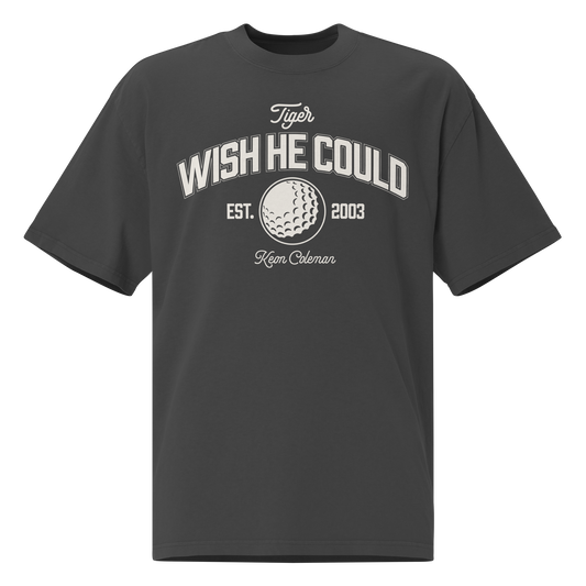 Keon Coleman "Tiger Wish He Could" Oversized T-shirt Faded Black