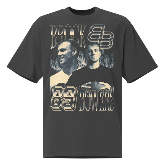 Brock Bowers “Vintage” Oversized T-shirt Faded Black