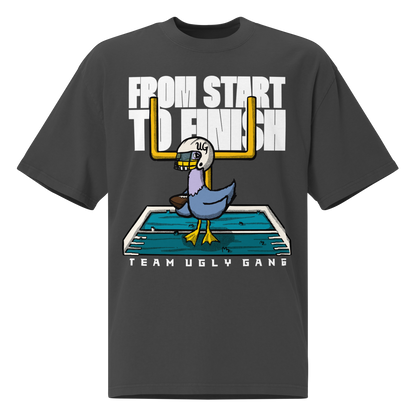 Team Ugly Gang “From Start To Finish” Oversized T-shirt Faded Black
