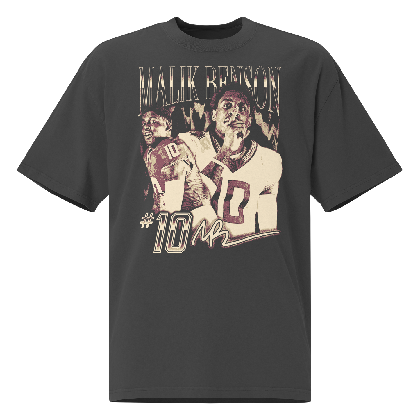 Malik Benson “Vintage” Oversized T-shirt Faded Black