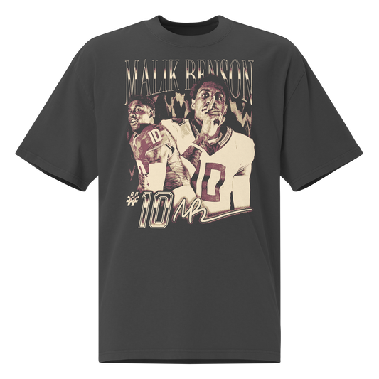 Malik Benson “Vintage” Oversized T-shirt Faded Black