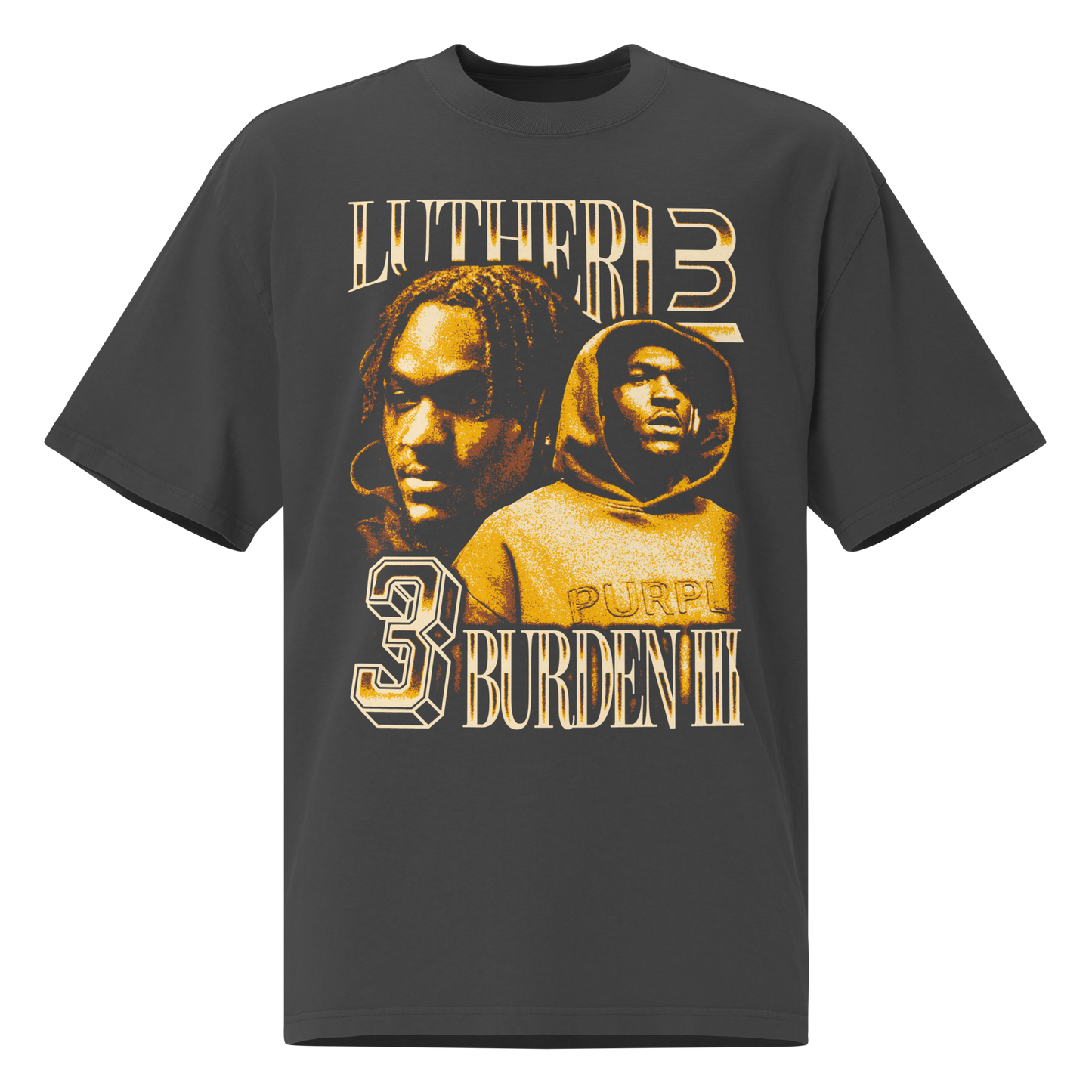 Luther Burden III "Vintage" Oversized T-shirt Faded Black