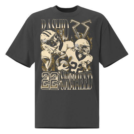 Rashid Shaheed “Vintage” Oversized T-shirt Faded Black