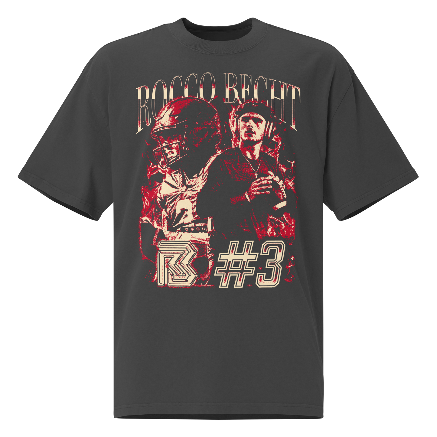 Rocco Becht "Vintage" Oversized T-shirt Faded Black