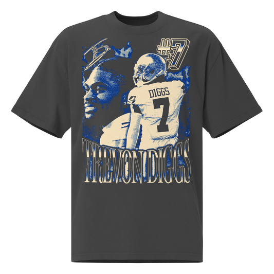 Trevon Diggs “Vintage” Oversized T-shirt Faded Black