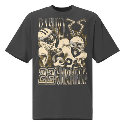 Rashid Shaheed “Vintage” Oversized T-shirt Faded Black
