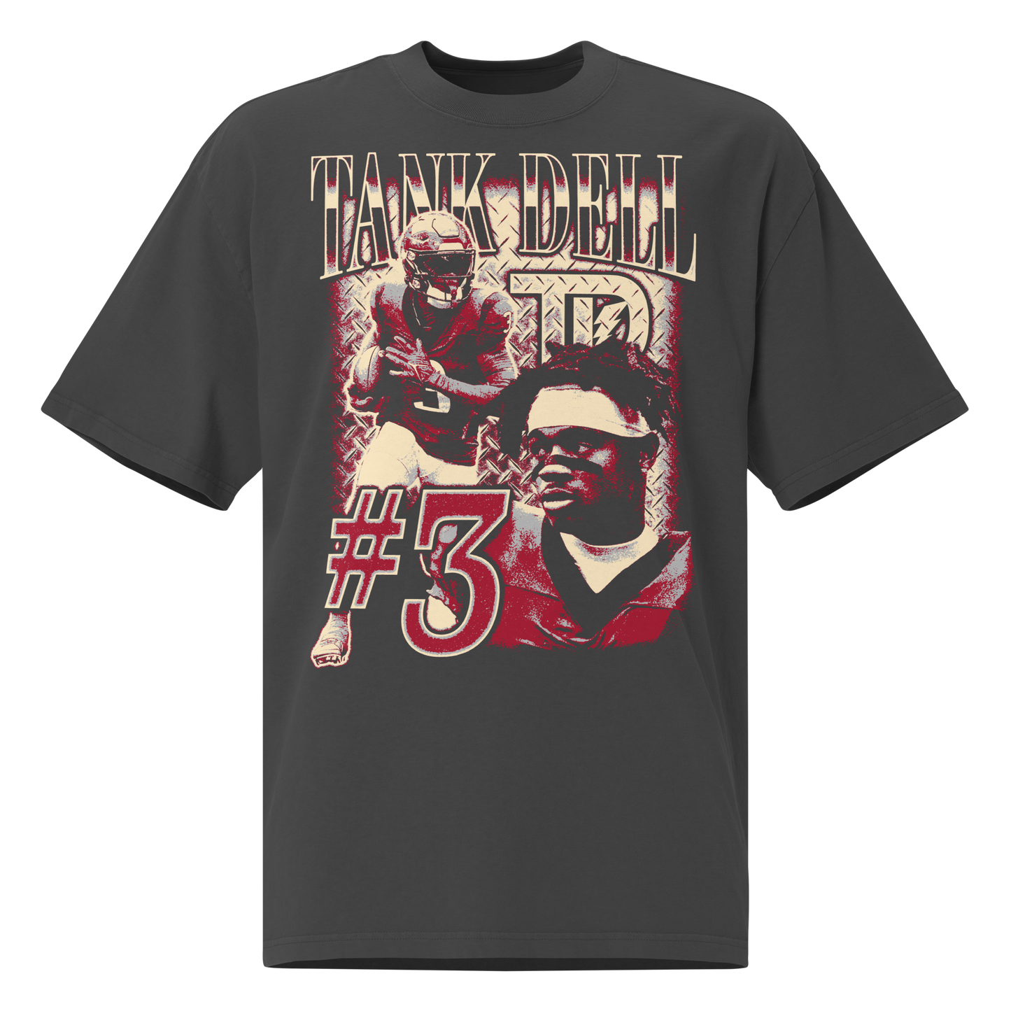 Tank Dell “Vintage” Oversized T-shirt Faded Black