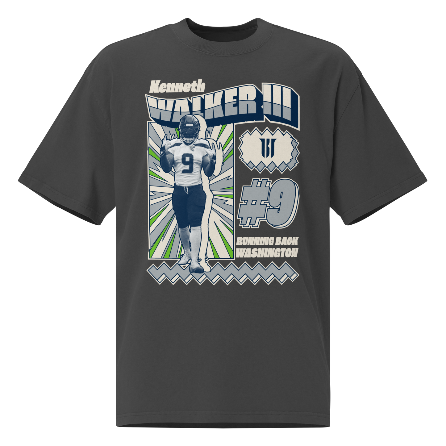 Kenneth Walker III "Retro" Oversized T-Shirt
