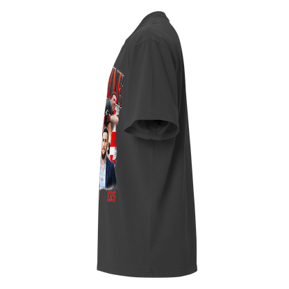 Merab Dvalishvili "Collage" Oversized T-shirt Faded Black