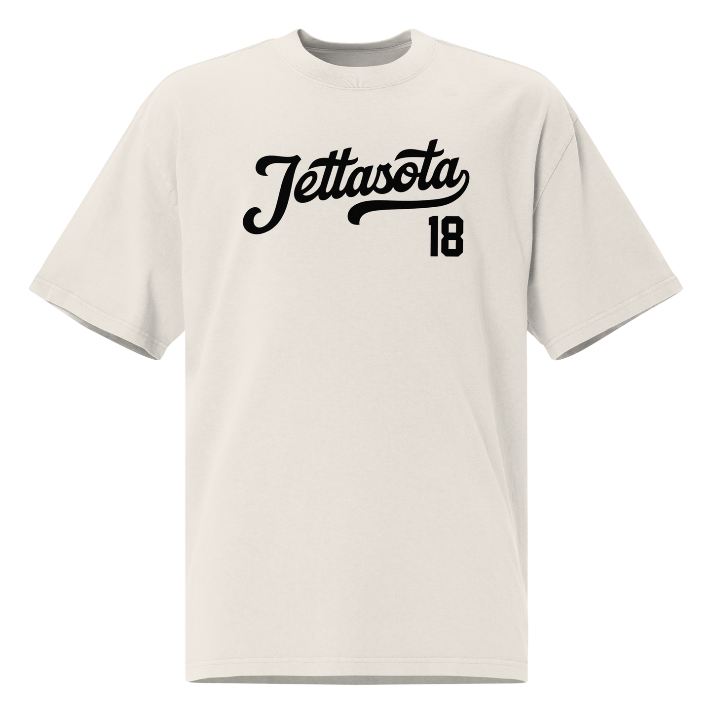 Justin Jefferson "Jettasota Varsity" Oversized T-shirt Faded White