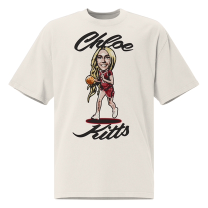 Chloe Kitts "Illustration" Oversized Shirt Faded White