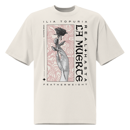 Ilia Topuria "Rose" Oversized Shirt Faded White