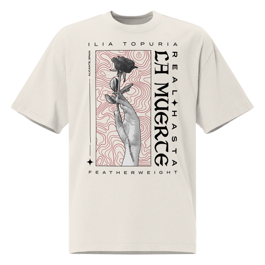 Ilia Topuria "Rose" Oversized Shirt Faded White