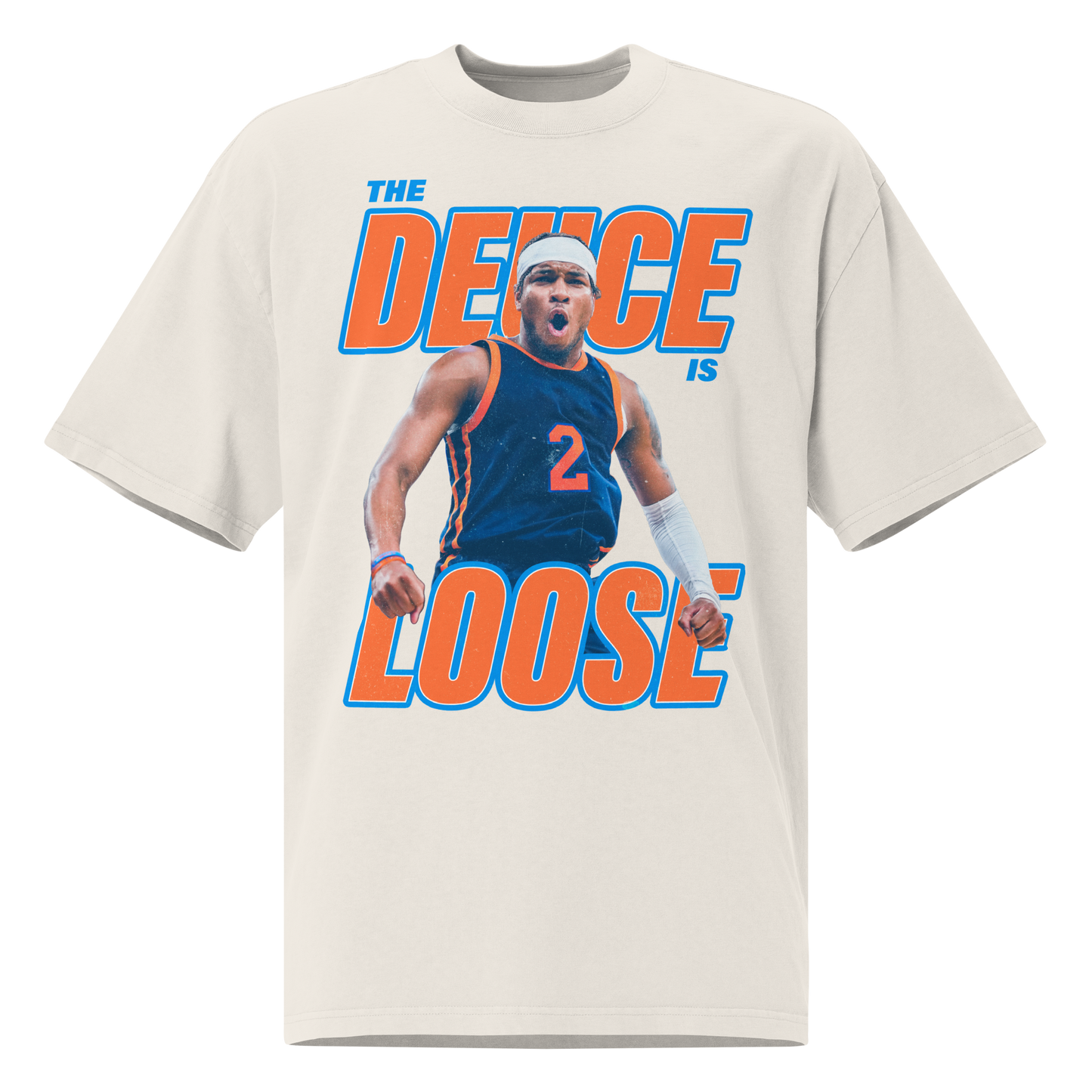 Miles McBride "Deuce" Oversized Faded Shirt