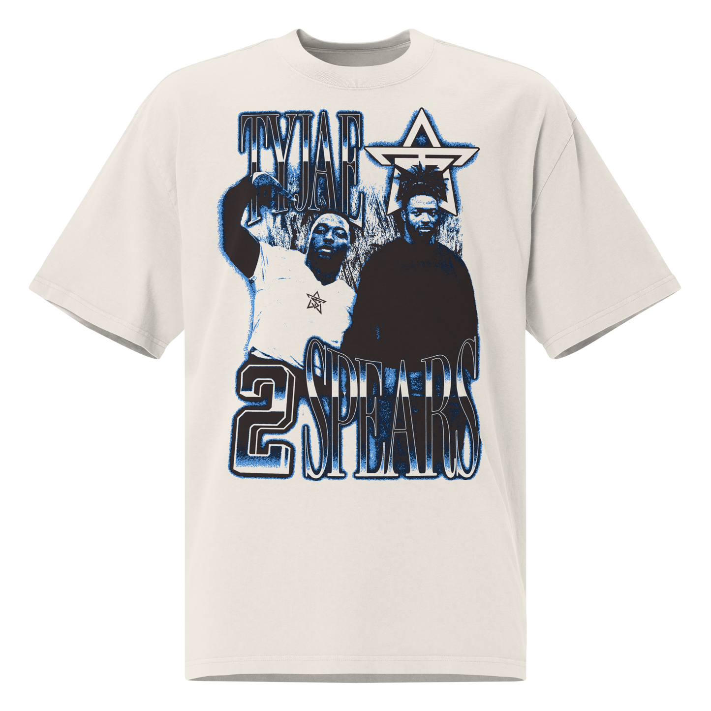 Tyjae Spears “Vintage” Oversized T-shirt Faded White