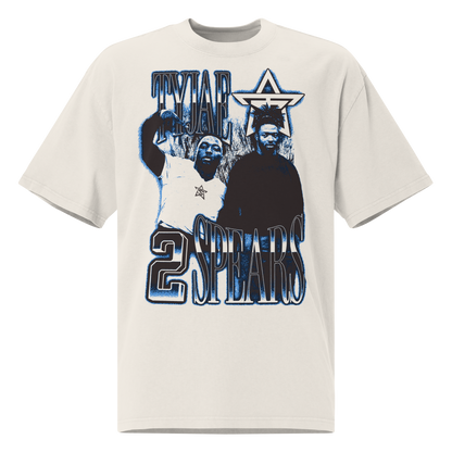 Tyjae Spears “Vintage” Oversized T-shirt Faded White