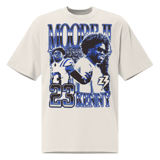 Kenny Moore II “Vintage” Oversized T-shirt Faded White