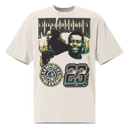 Team Ugly Gang “Vintage” Oversized T-shirt Faded White
